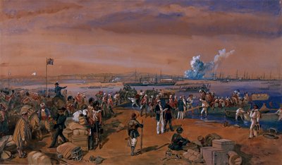 Disembarkation - Kerch, 24 May 1855 by William Crimea Simpson